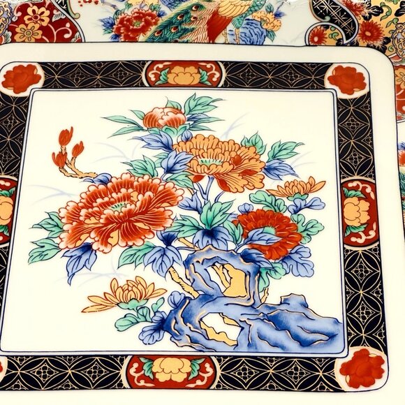 Japanese VTG Imari Marugo Kinsei Large Serving Dish Plate Platter EUC 11x11x2 - Picture 5 of 11